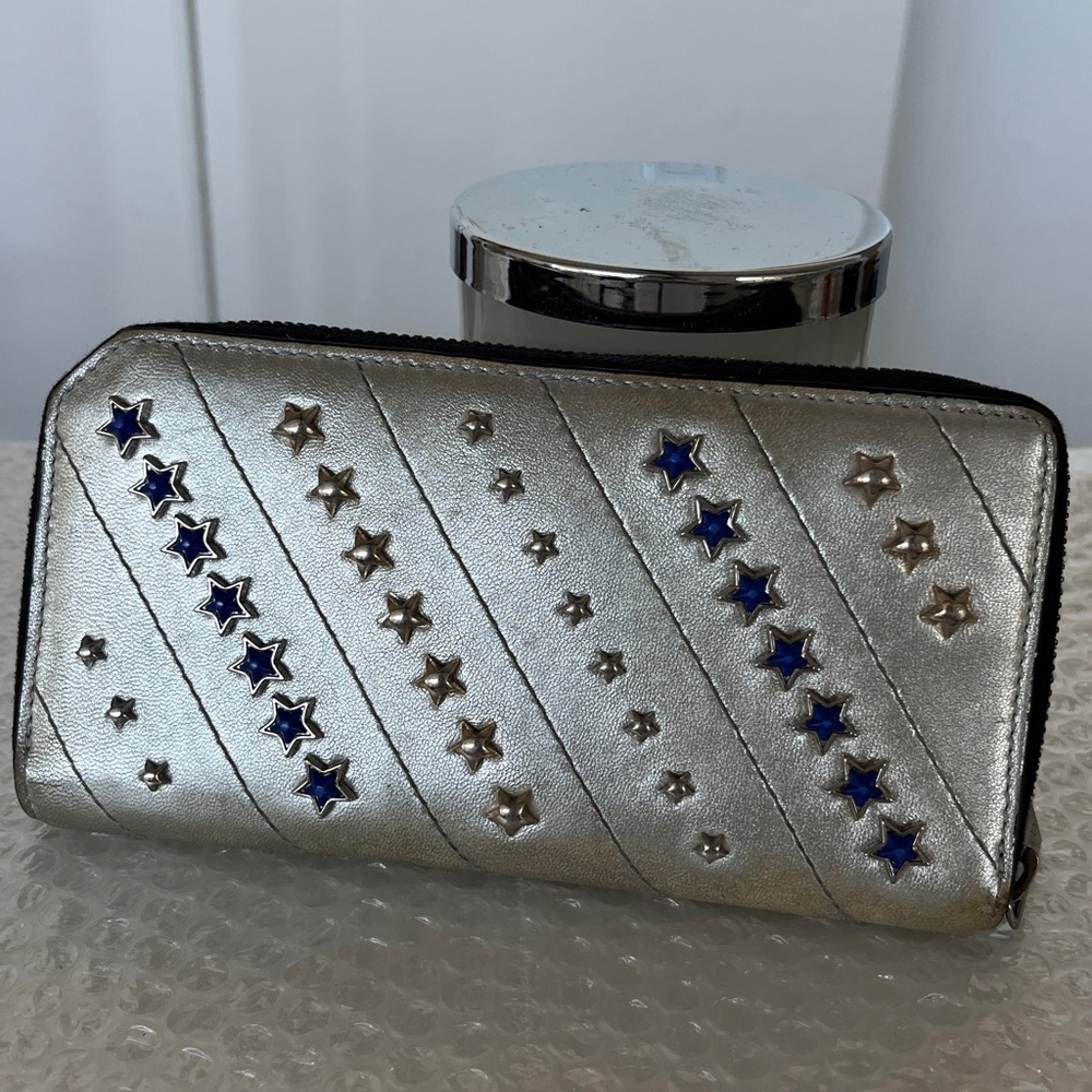 Jimmy Choo RARE Version of Stars Leather Wallet - Picture 2 of 12